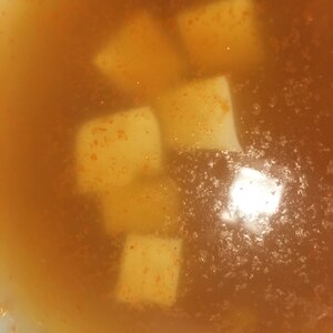 ☆味だけ？簡単豆腐カレースープ☆